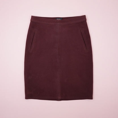 Jupe rouge en cuir – by Zainab