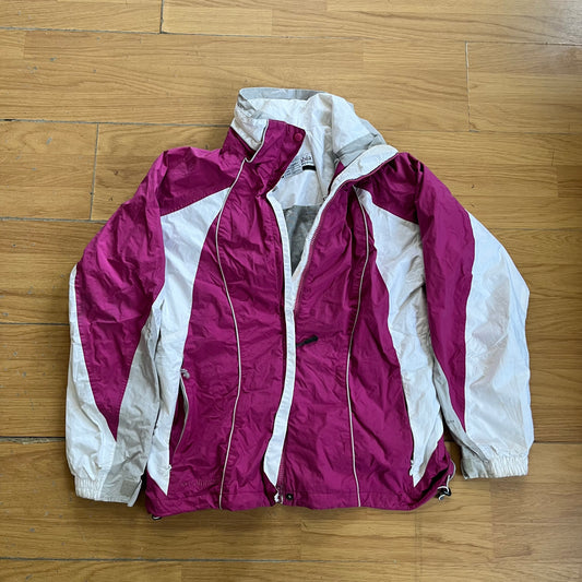 Veste Columbia rose et blanche – Taille L