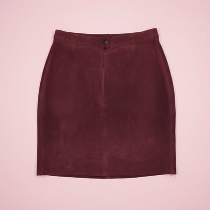 Jupe rouge en cuir – by Zainab
