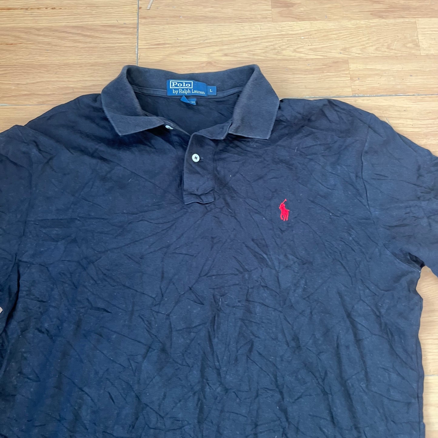 Polo noir - Ralph Lauren - Taille L