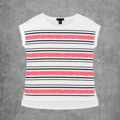 Top blanc motif fleuri - Tommy Hilfiger - Taille XS