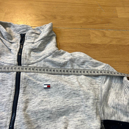 Sweat zippé gris et bleu - Tommy Hilfiger - Taille M