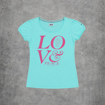 Top turquoise Love - Hilfiger Denim - Taille M
