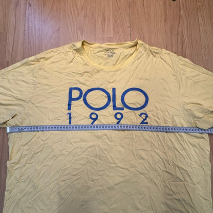 T-shirt jaune - Ralph Lauren 1992 - Taille XXL