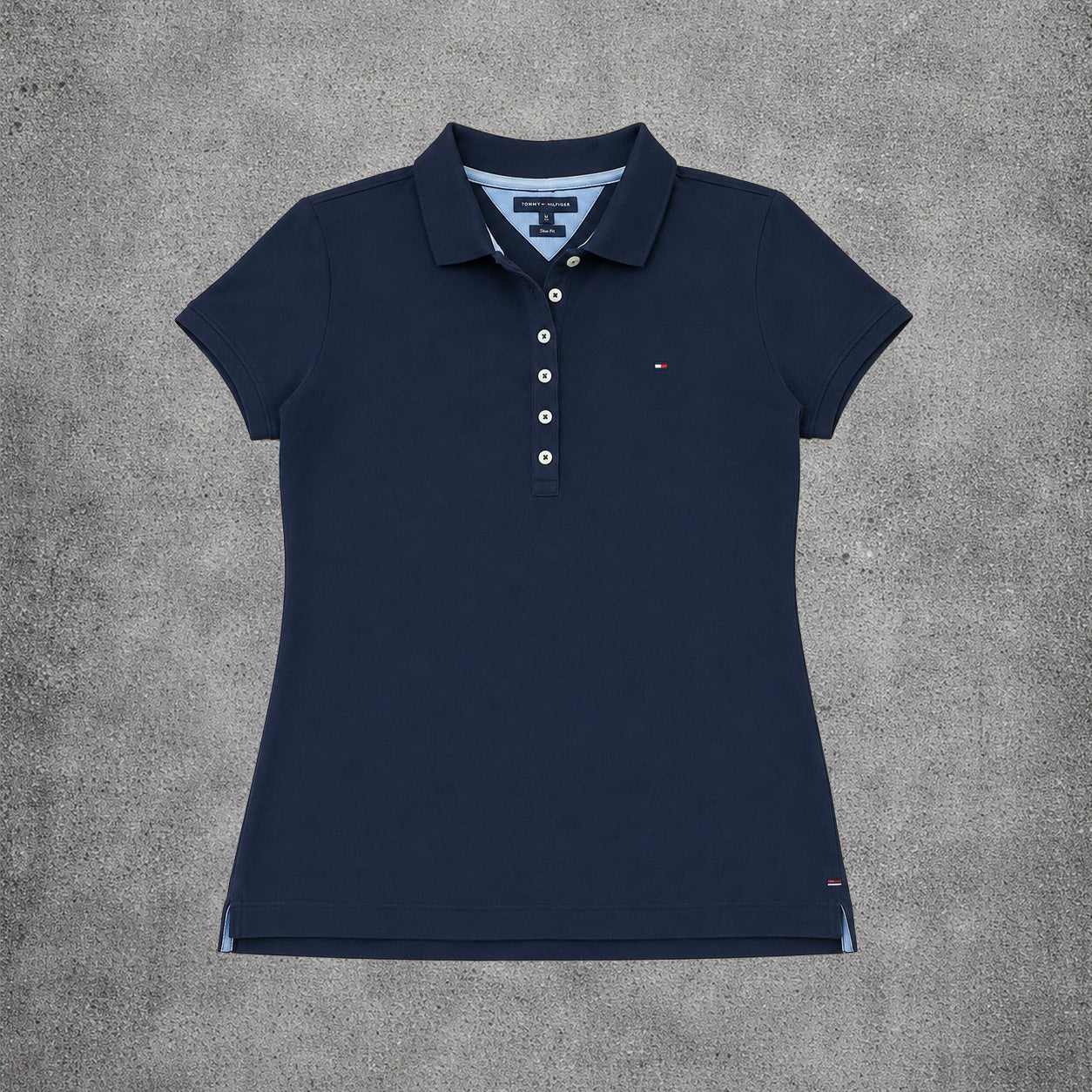 Polo noir femme - Tommy Hilfiger - Taille XXL