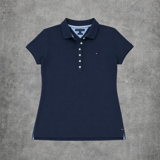 Polo noir femme - Tommy Hilfiger - Taille XXL