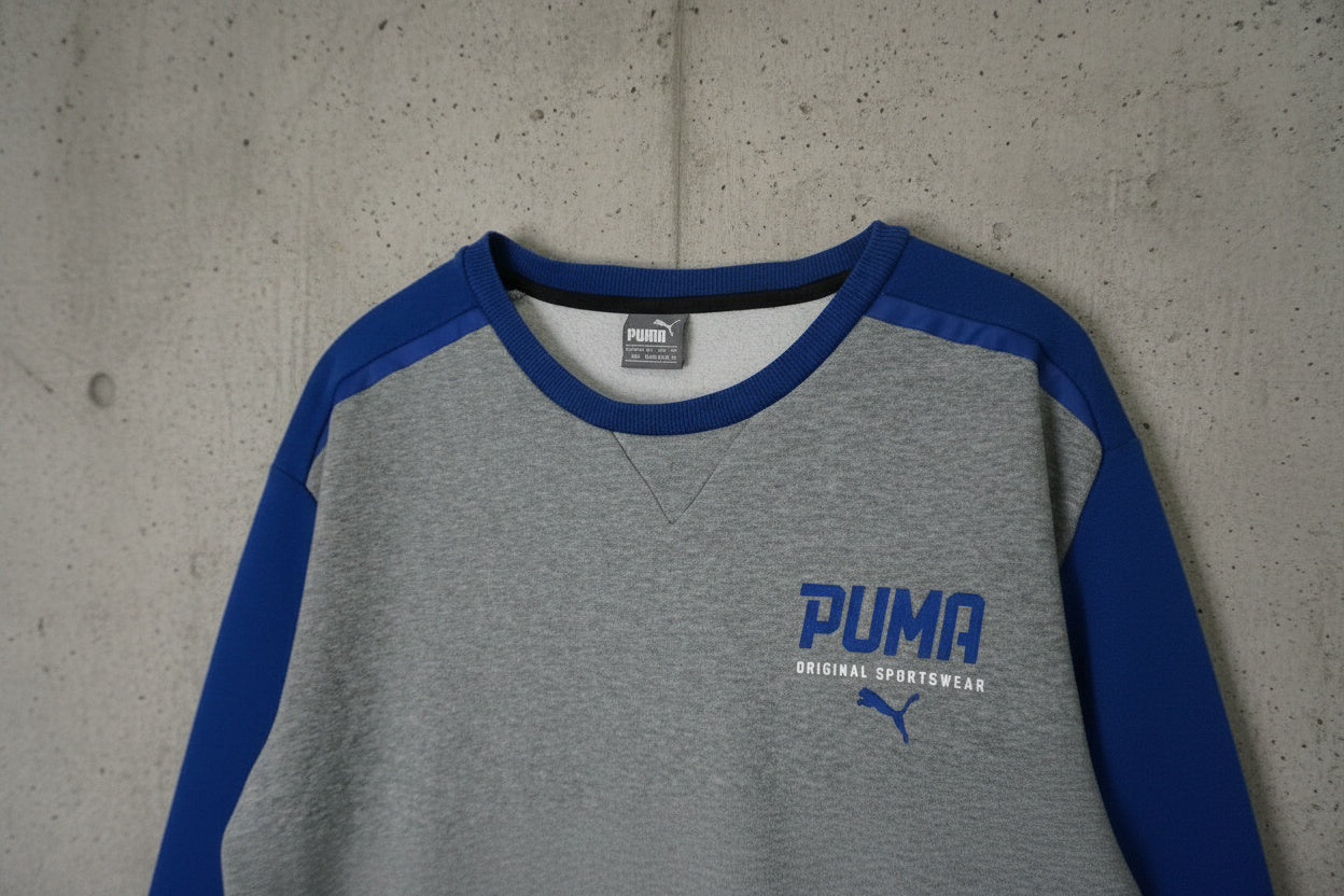 Sweat gris et bleu PUMA – taille M