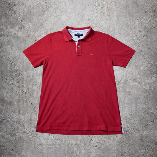 Polo rouge Tommy Hilfiger – Taille – XL