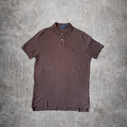 Polo marron - Ralph Lauren - Taille L