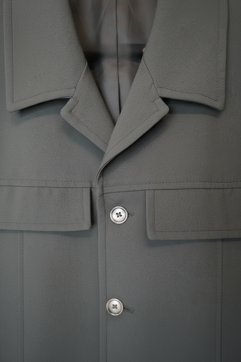 Manteau Mi-Long Vert Foncé - by SS.CARMEN - Taille : L (oversized)
