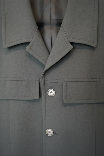 Manteau Mi-Long Vert Foncé - by SS.CARMEN - Taille : L (oversized)
