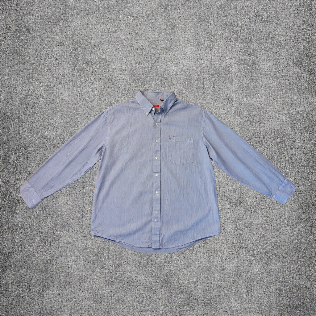 Chemise rayée bleu et blanc - Izod - Taille XL