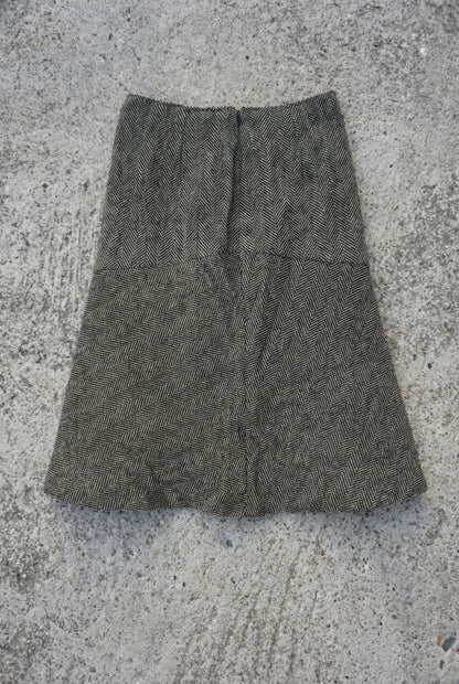 Jupe grise mi-longue – taille 34