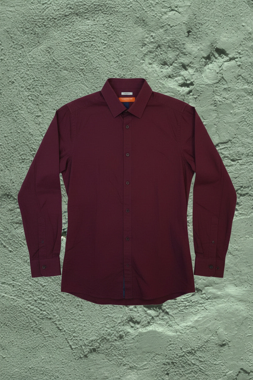 Chemise Slim Marron – by YANNIS KINGSTON