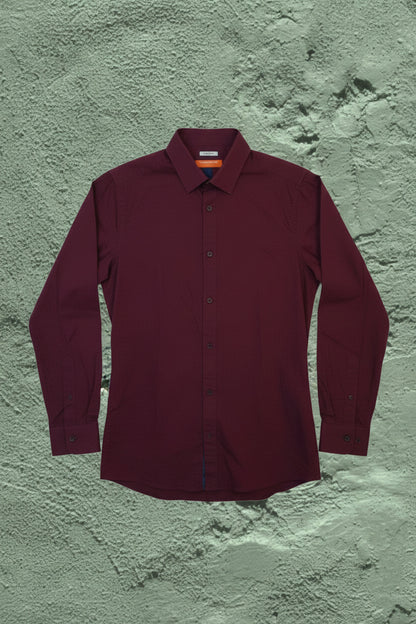 Chemise Slim Marron – by YANNIS KINGSTON