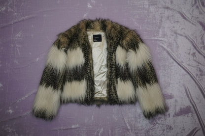 Manteau Court Fausse Fourrure - by SASSCARELLA - Taille : S
