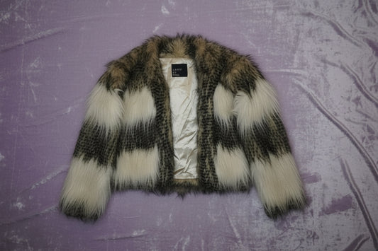 Manteau Court Fausse Fourrure - by SASSCARELLA - Taille : S