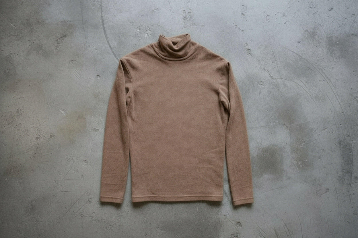 Col roulé marron – taille L (convient mieux à un M)