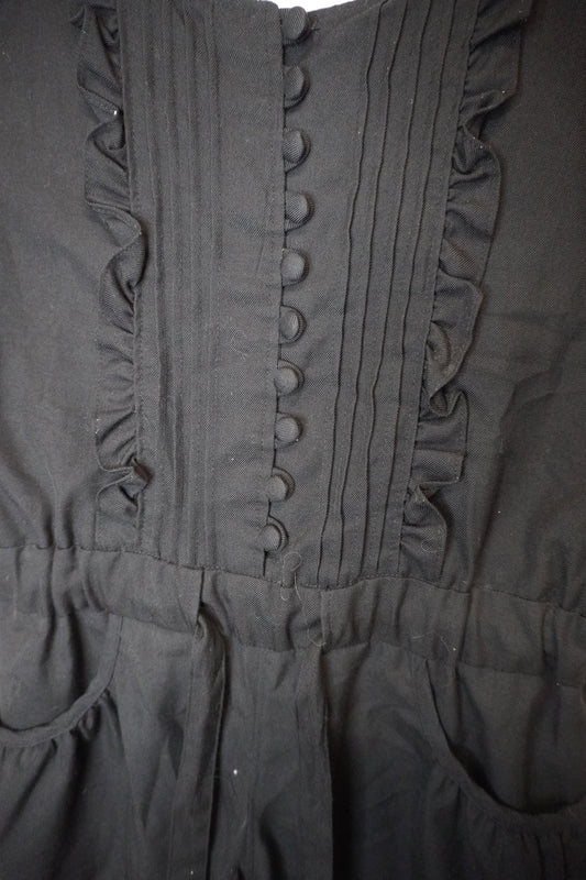 Combinaison noire ceinturée – by Zainab