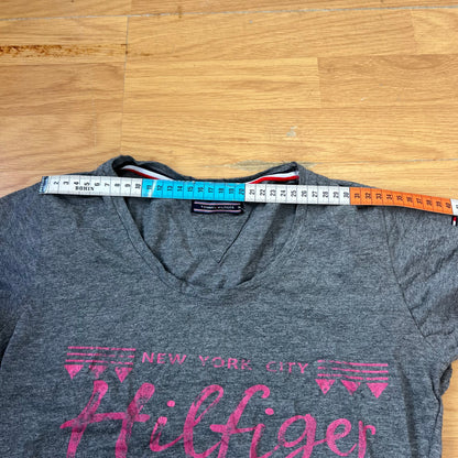 T-shirt gris - Tommy Hilfiger (femme) - Taille S