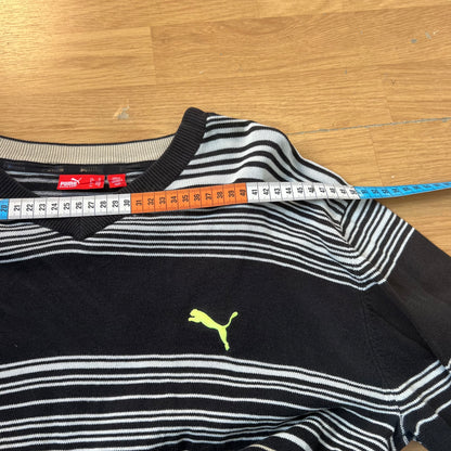 Pull col V noir et blanc - Puma - Taille M