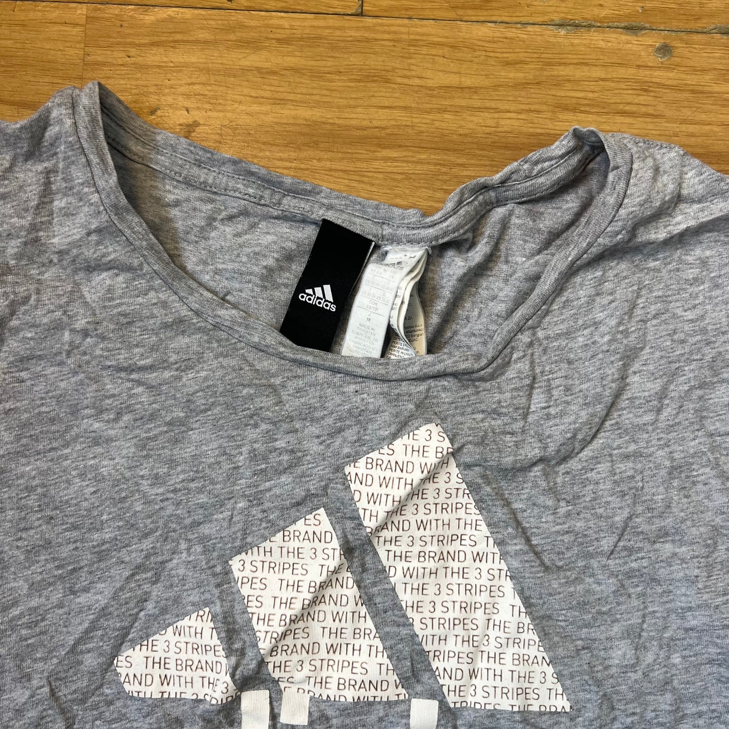 T-shirt gris - Adidas (femme) - Taille XS