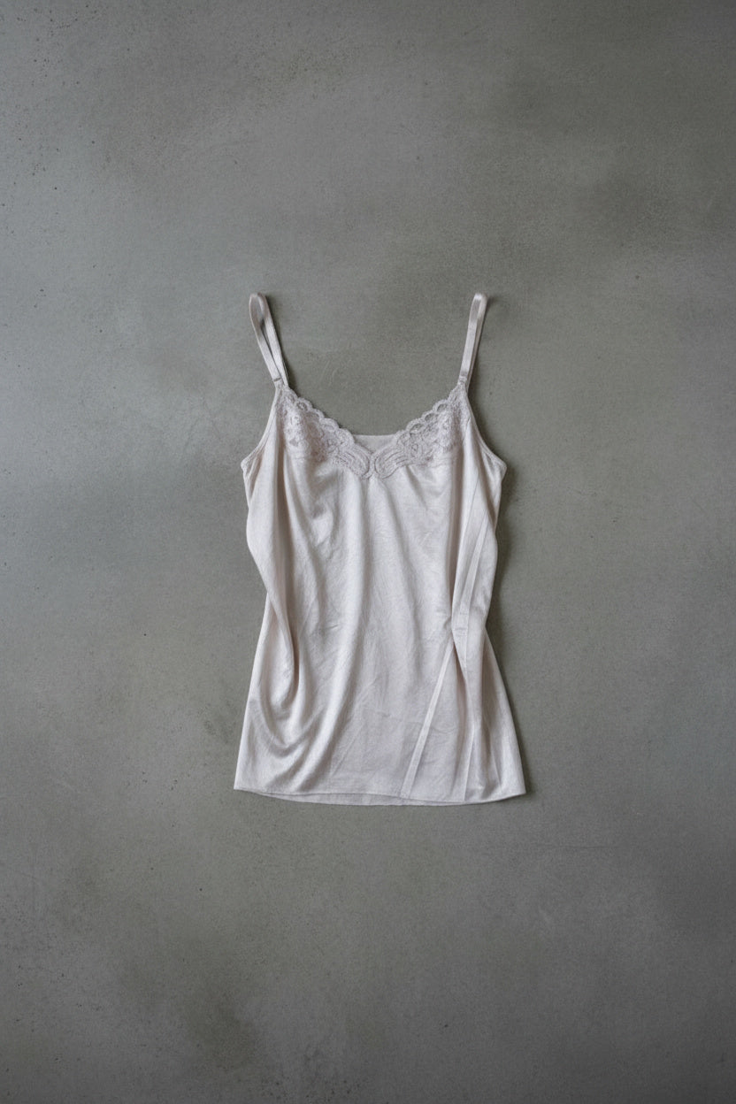 Top blanc effet satin – taille M