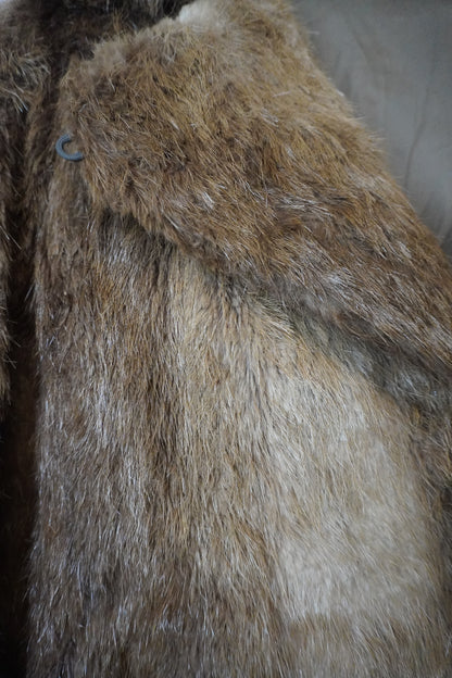 Manteau Long en Fourrure Véritable - by KER - Taille : XS/S