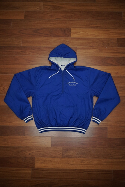 Bomber Bleu à Quart de Zip - By SS.CARMEN - Taille L