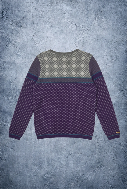 Pull violet et gris Tommy Hilfiger – Taille – M