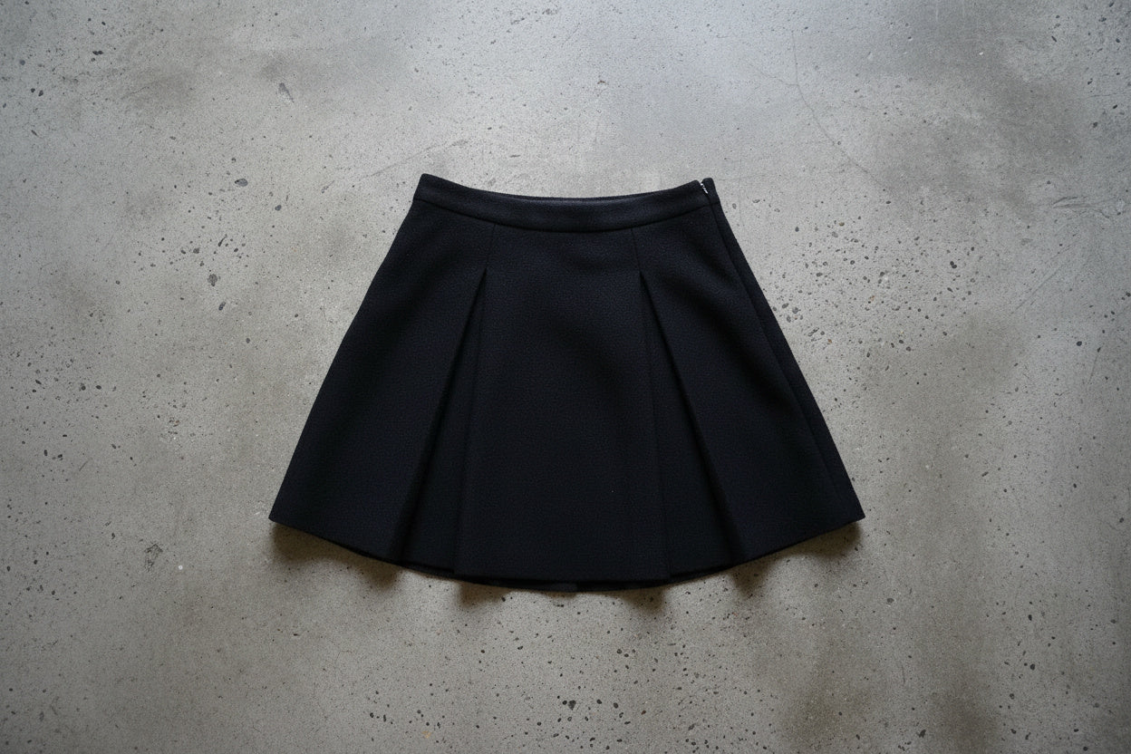 Jupe plissée noire mini – taille S