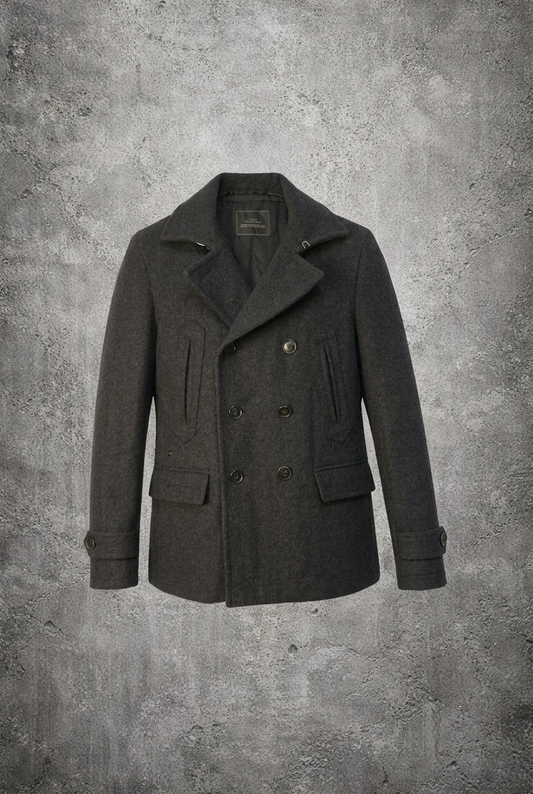 Veste laine gris foncé Slick – Taille – M