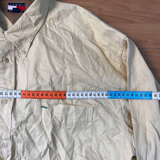 Chemise jaune pastel Tommy Hilfiger – Taille – XL