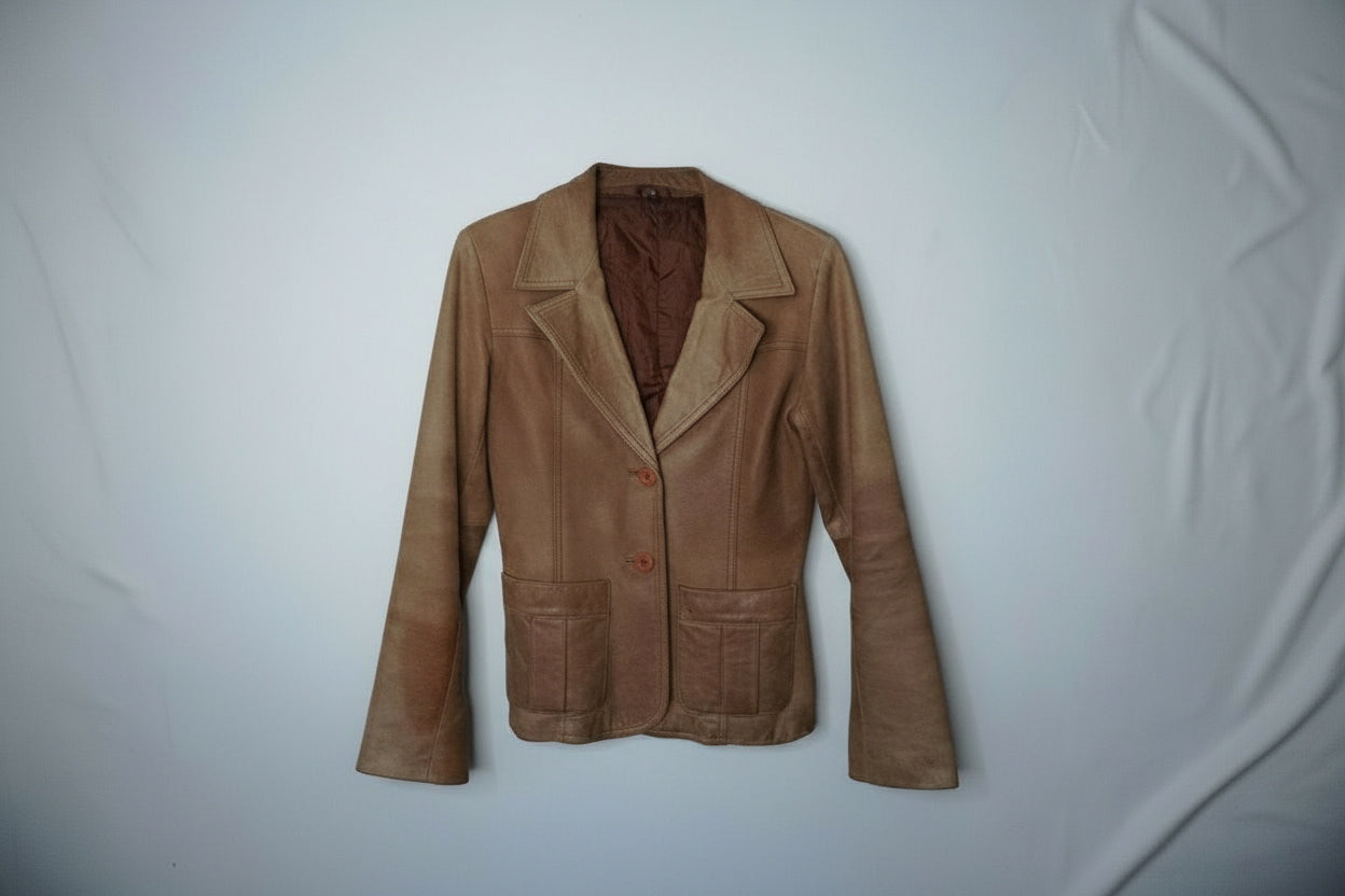 Veste En Cuir - by PLAN.BEE