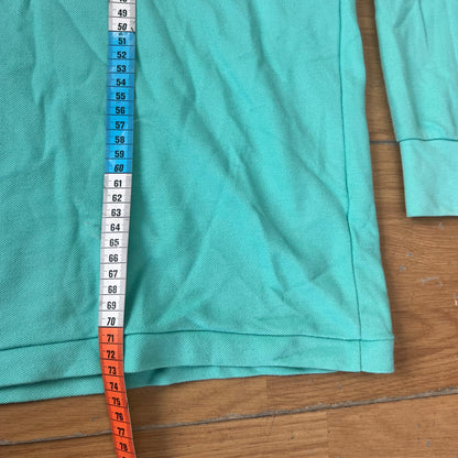 Polo manches longues turquoise - Taille L by SARLOTTE