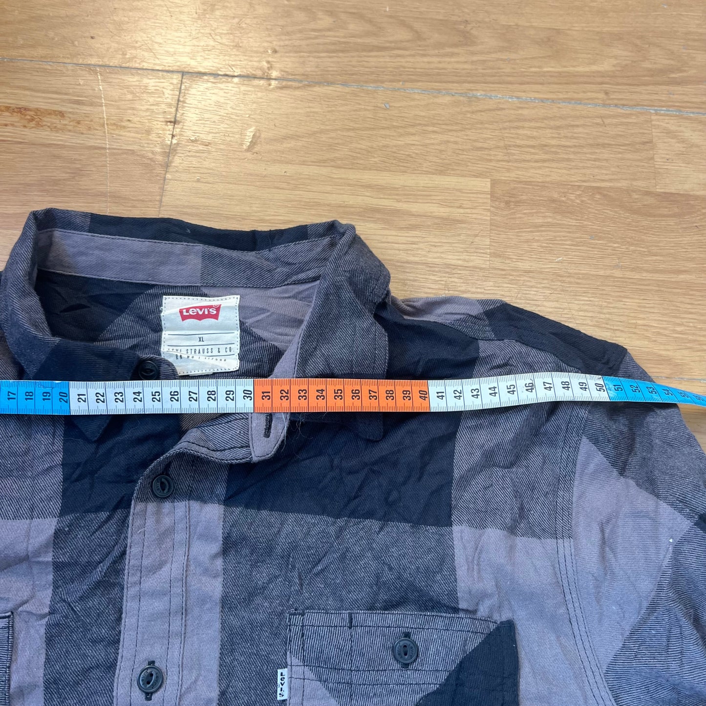 Chemise à carreaux noir et gris - Levi’s - Taille XL