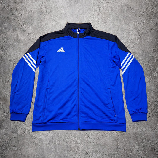 Sweat zippé bleu - Adidas - Taille XL