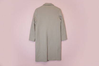 Élégant manteau long en laine crème – by Zainab