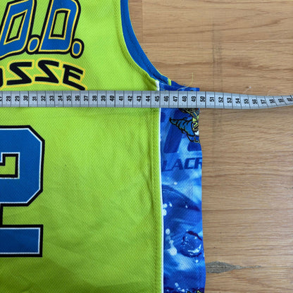 Maillot de basketball vert H.D.D. Lacrosse Flow Society – Taille L/XL