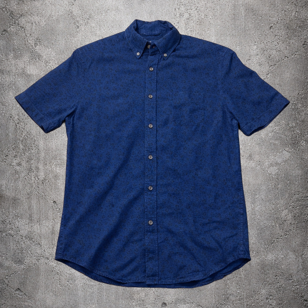 Chemise manches courtes bleu foncé - Taille L