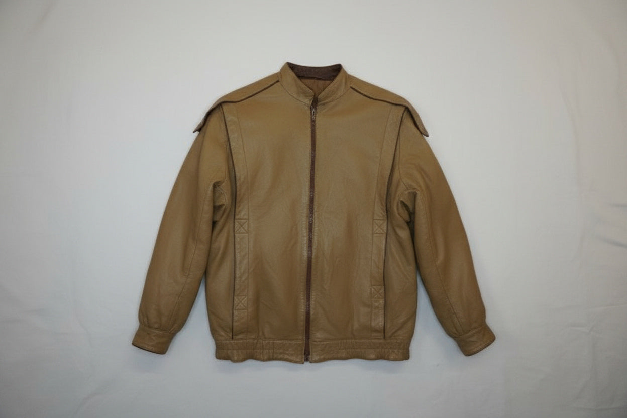 Veste En Cuir Vintage - by PLAN.BEE