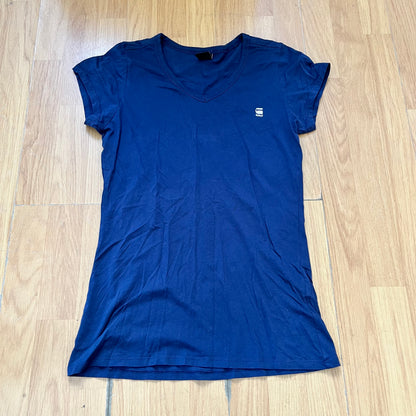 T-shirt G-raw bleu foncé – Taille M