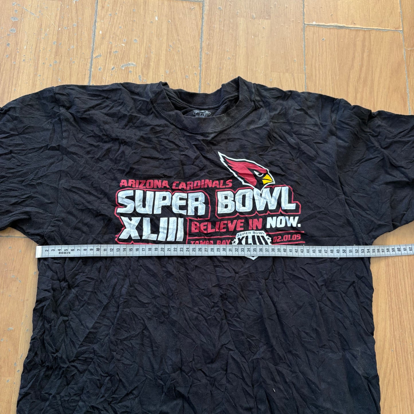 T-shirt noir Super Bowl XLIII - Reebok - Taille L