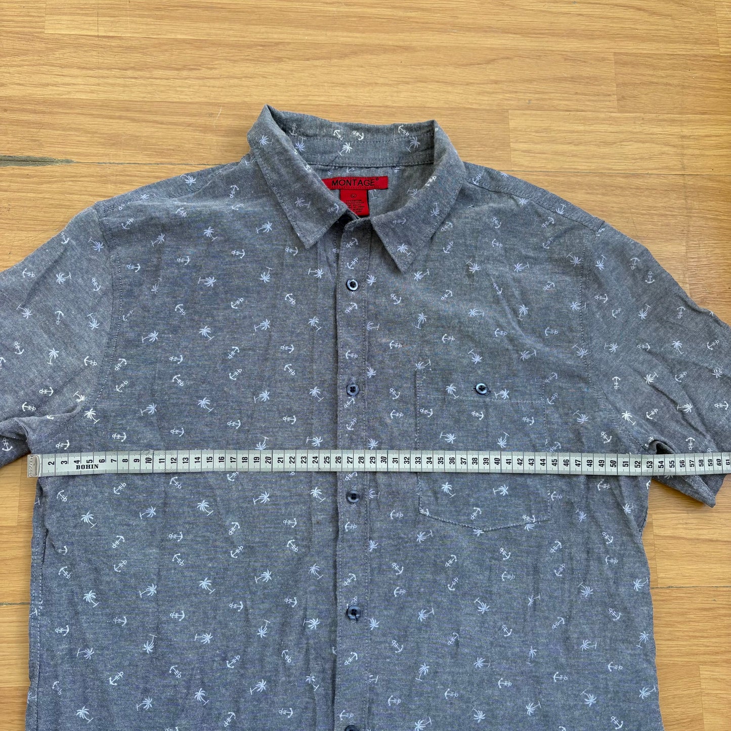 Chemise manches courtes grise - Montage - Taille L
