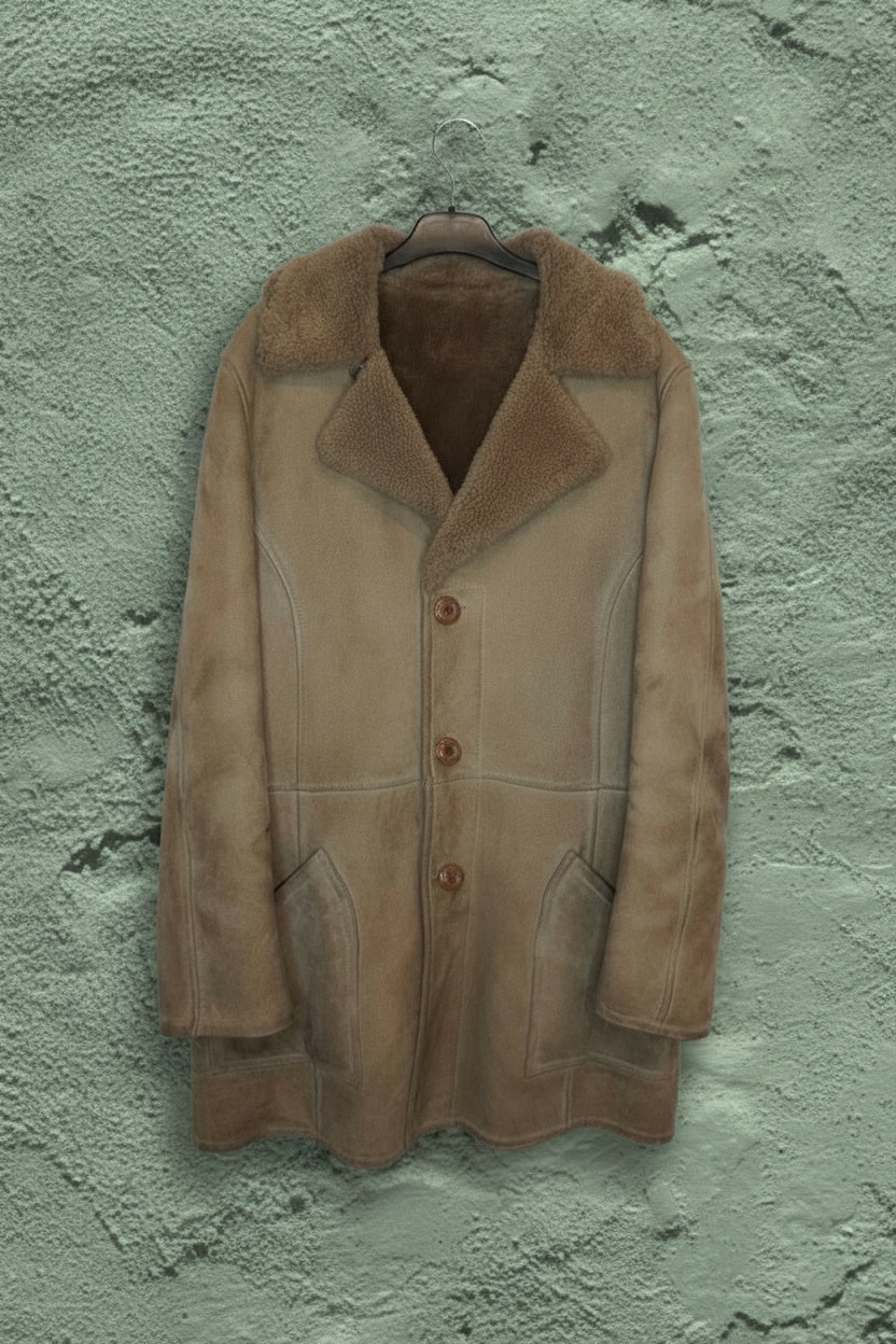 Manteau Suédine à Intérieur Fluffy - by YANNIS KINGSTON - Taille : M