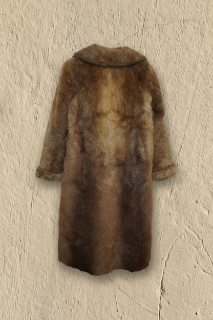 Manteau Long en Fourrure Véritable - by KER - Taille : XS/S
