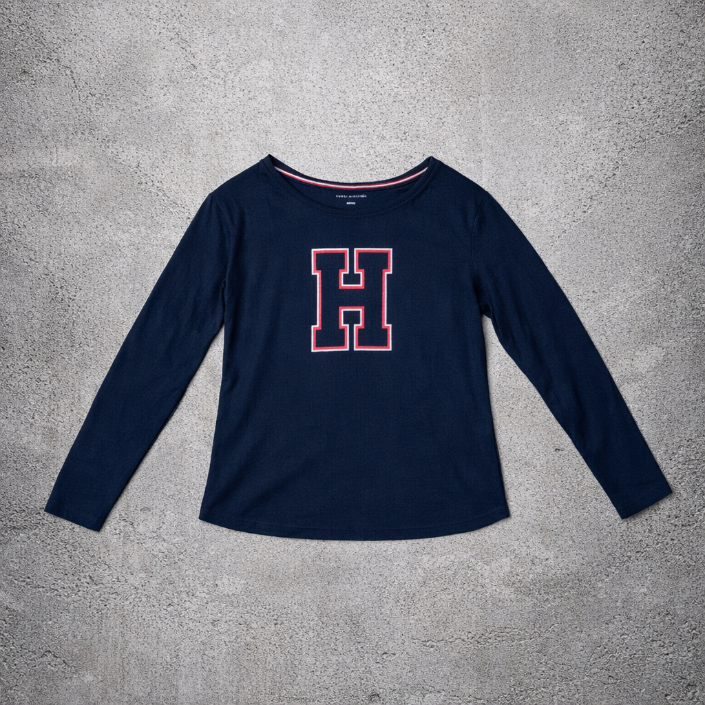 T-shirt manches longues bleu Tommy Hilfiger – Taille S