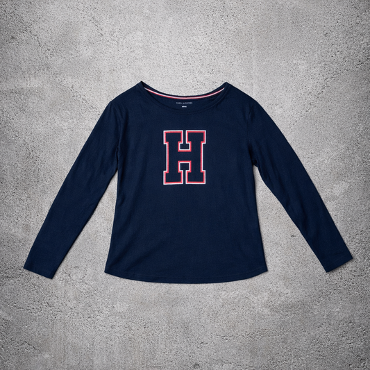 T-shirt manches longues bleu Tommy Hilfiger – Taille S