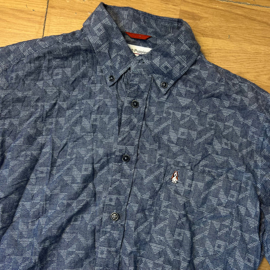 Chemise bleue à détails - Hush Puppies - Taille M