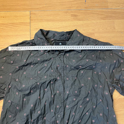 Chemise manches courtes vert foncé - Shouthouse - Taille M